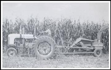 1956 Case 400 With Case Forage Harvester - Picture taken fall of 1957