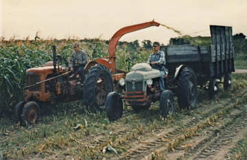 1948 Case SC Chopping Corn. - This is a picture a of Case SC chopping corn in the early 50's in North branch ,MN
