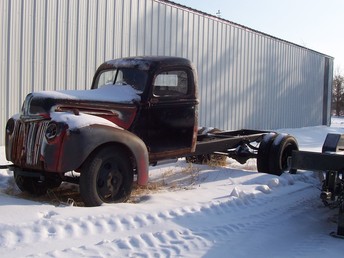 1947 Ford 1.5 Ton - This truck was a fertilizer tender truck I almost have the hole truck restored fram up just body work left to do.