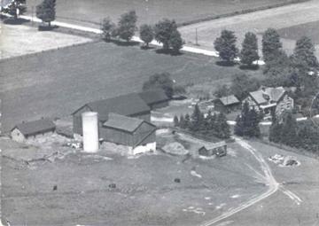 Old Aerial View Of Farm - hello
