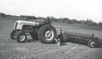 1956 Cockshutt 50 - Seeding in Sask. in 1960 using a cockshutt 50 tractor and Cockshutt model 33 tiller.