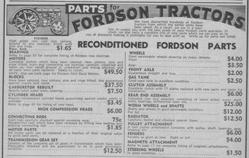 Fordson Parts Cheap - 1940 Warshawsky catalog, I don't think many of these catalogs suvived the outhouse.