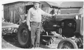 My Grandpas Allis Chalmers - Picture taken in front of his barn in 1951