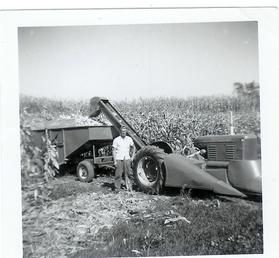 Allis Chalmers WD And Mounted Corn Picker - This was my Dad's WD and mounted picker photo taken sometime in the early 1960's