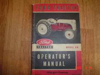 Ford 8N Operaters Manual