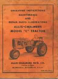 Allischalmers C Tractor Manual