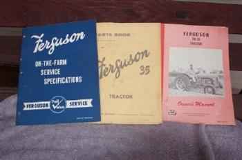 Three Ferguson Manuals