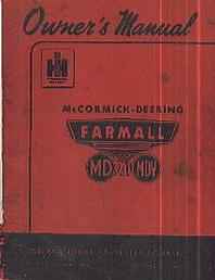 Farmall MD Tractor Manual 