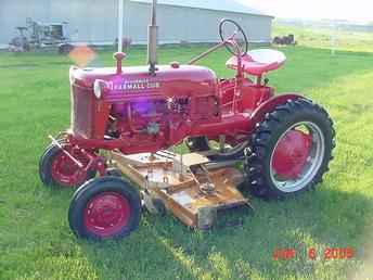 Farmall Cub Tractor And Mower