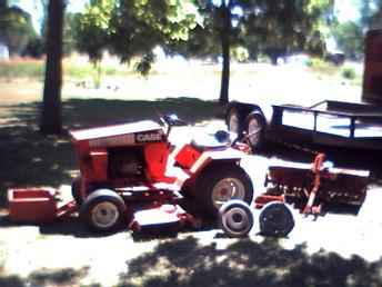 Case 222 W/Mower & Tiller