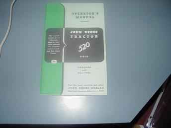 Orig. John Deere 520 Oper Manual
