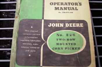 John Deere No.226 Corn Picker Manual