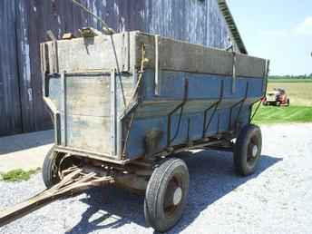 Old Wooden Grain Wagon