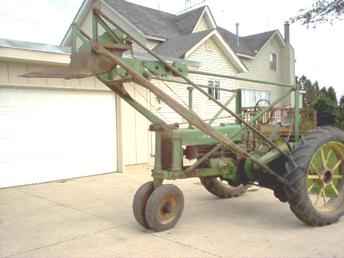 35 John Deere B/W Brass Tag & Loader