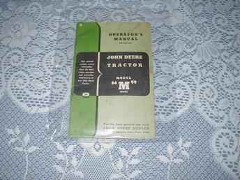 Orig. John Deere M Oper Manual