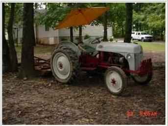 1948 8N Tractor And Bush Hog