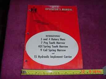Ih  Rotary Hoes Manual