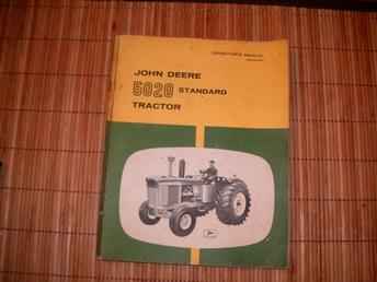 J D 5020STANDARD TR Manual