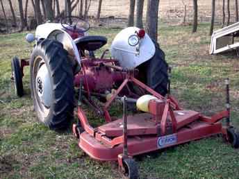 Ford 8N With Finish Mower