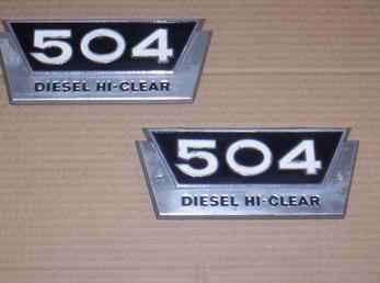 Ih  504 Diesel Hi-Clear Emblem