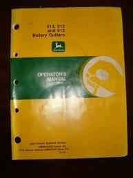John Deere  Rotary Cutter Ops Manual