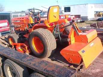 Kubota 4X4 With Tiller Mower 