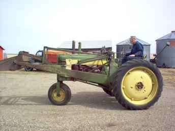 1949 John Deere A & #50 Floader 