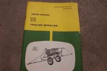 John Deere No.29 Sprayer Manual