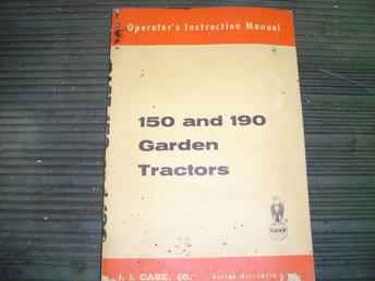 Case 150 & 190 Garden Tractor