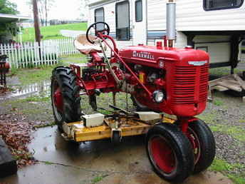 Farmall BN With Woods Mower