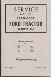 Ford 8N Manual..... 56 Pages