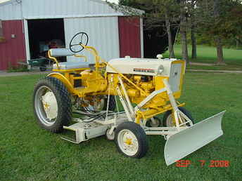 1975 International Cub & Mower