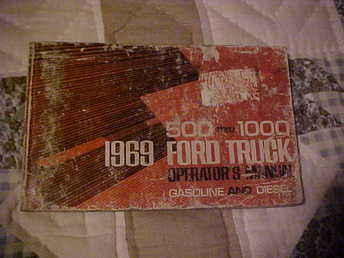 '69 Ford Truck  Oper  Manual