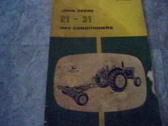 John Deere 21&31 Hay Conditioner Manua