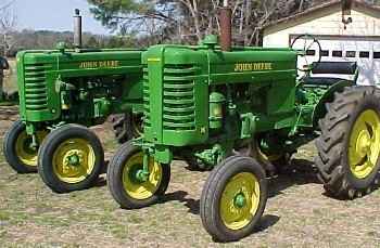 Two M John Deere Tractors