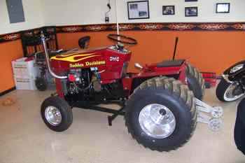 Cub Cadet Pulling Tractor