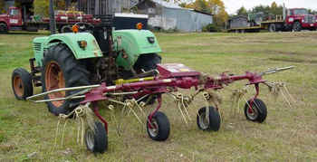 4 Drum Hay Tedder 