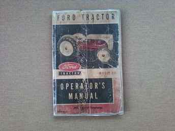 Original 8N Ford Oper. Manual