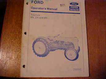 Ford 9N, 2N & 8N Oper Manual