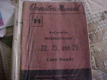 I-H Corn Head Oper. Manual