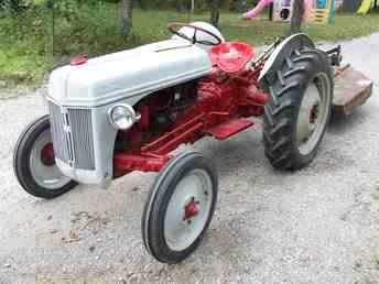 1949? Ford 8N With Brushhog