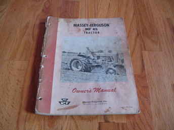 Original MF 85 Diesel Manual