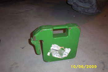 John Deere Suitcase  Weights