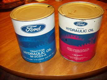 2 Vintage Ford Oil Gallon Cans