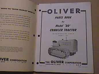 Oliver/Cletrac DD Parts Book