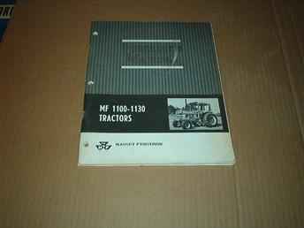 Operators Manual MF 1100/1130