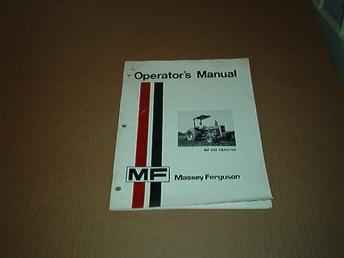 Operators Manual For MF 285