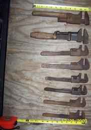 8 Old Monkey Wrenches