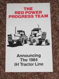 Announcing 1984 Ih Tractors