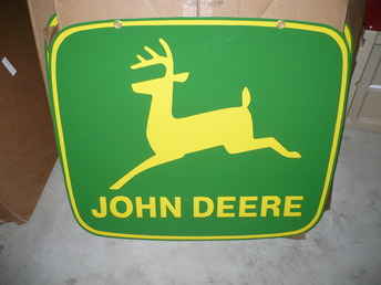 Double Sided John Deere Sign